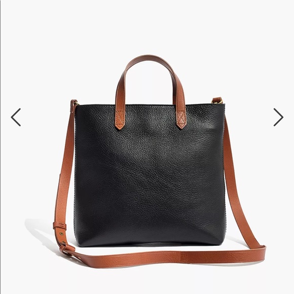 Madewell Zip-Top Transport Crossbody True Black Brown - Picture 5 of 9